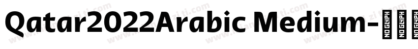 Qatar2022Arabic Medium字体转换
